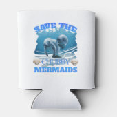Sparen het Manateeg van de Zeemeermin van Chubby Blikjeskoeler (Achterkant)