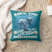Sparen het Manateeg van de Zeemeermin van Chubby Kussen (Deken)