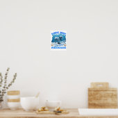 Sparen het Manateeg van de Zeemeermin van Chubby Poster (Keuken)