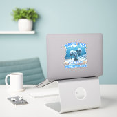 Sparen het Manateeg van de Zeemeermin van Chubby Sticker (Laptop op bureau)