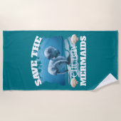 Sparen het Manateeg van de Zeemeermin van Chubby Strandlaken (Voorkant)