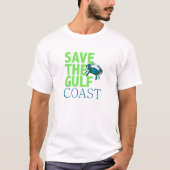 Sparen het mannen shirt van de Golfkust (Voorkant)