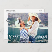 Sparen het Manuscript van de Borstel van de Datum  Briefkaart (Voorkant / Achterkant)