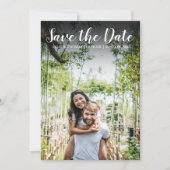 Sparen het Manuscript van de Datum Eenvoudige Mode Save The Date (Voorkant)