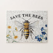 Sparen het Manuscript van de Grote Bee Flowers van Legpuzzel (Horizontaal)