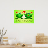 Sparen het Moeras Kikker van de Groene Poster van  (Keuken)