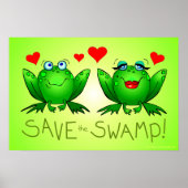 Sparen het Moeras Kikker van de Groene Poster van  (Voorkant)
