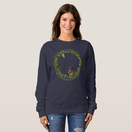 Sparen het Monarch vlinder sweatshirt (Voorkant volledig)