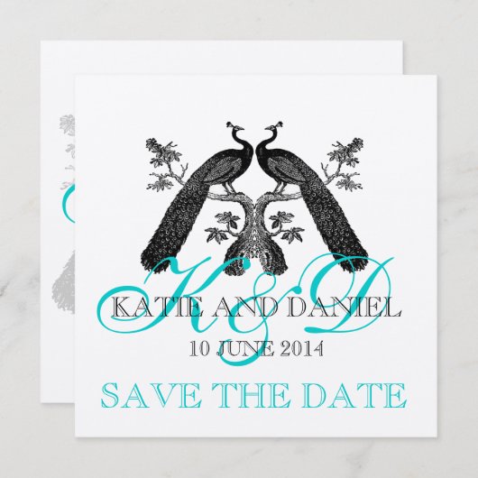 Sparen het Monogram SIlver van de Kaarten van de D (Voorkant / Achterkant)