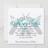 Sparen het Monogram SIlver van de Kaarten van de D (Achterkant)