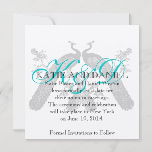 Sparen het Monogram SIlver van de Kaarten van de D (Achterkant)