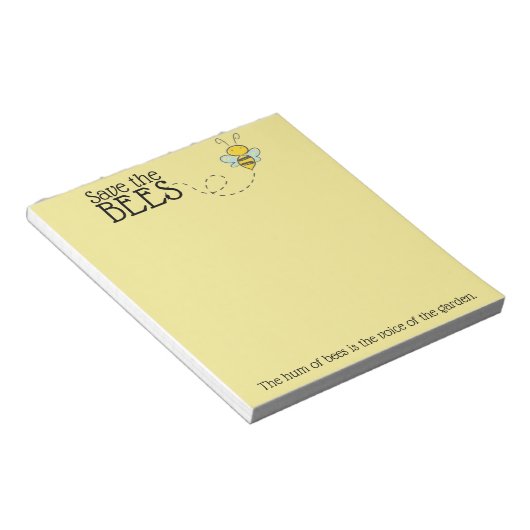 Sparen het Notitieblok van Bijen (Schuin)