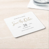 Sparen het Onderzetter van de Datum met Moderne Ty (Schuin)