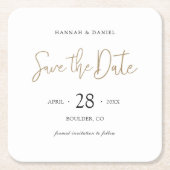 Sparen het Onderzetter van de Datum met Moderne Ty (Voorkant)