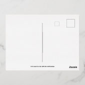 Sparen het Ontwerp van de Moderne Typografie van d Folie Uitnodiging Briefkaart (Achterkant)