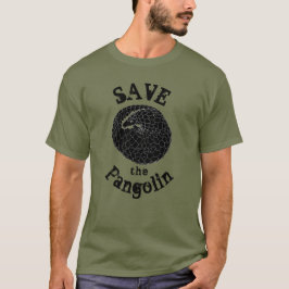 Sparen het Pangolin bedreigde in het wild levende  T-shirt