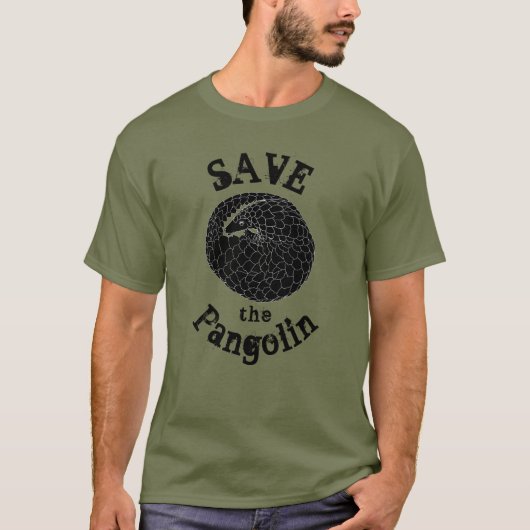 Sparen het Pangolin bedreigde in het wild levende T-shirt (Voorkant)