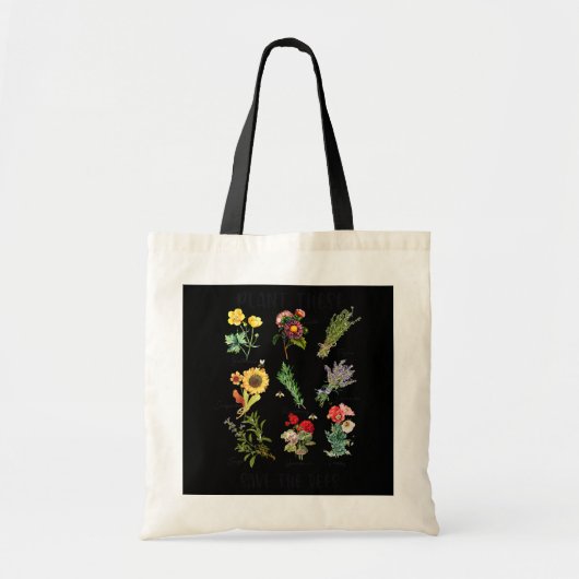 Sparen het Plant van de bijenhoningfokker Tote Bag (Voorkant)