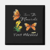 Sparen het Plant van de Monarchen wat Milroed Butt Magneet (Voorkant)