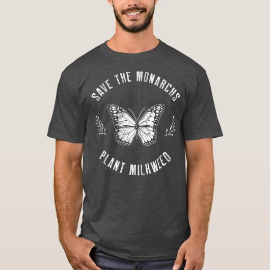 Sparen het Plant van de Monarches Milkweed Butterf T-shirt (Voorkant)