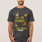 Sparen het Plant van de Monarchie Milkweed Butterf T-shirt (Voorkant)