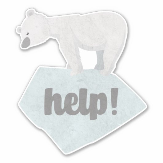 Sparen het Polaire Beer Sticker (Voorkant)