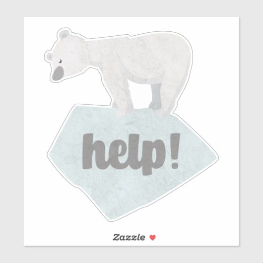 Sparen het Polaire Beer Sticker (Vel)