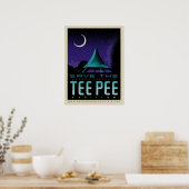 Sparen het Poster TeePee (Keuken)