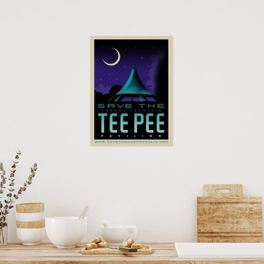 Sparen het Poster TeePee (Keuken)
