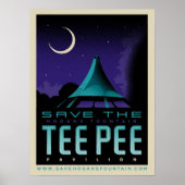 Sparen het Poster TeePee (Voorkant)