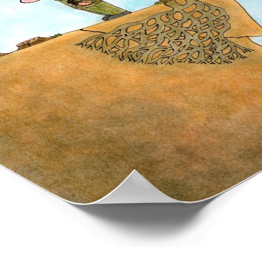 Sparen het Poster van de Cartoon van de Bomen (Hoek)