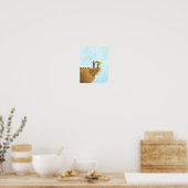 Sparen het Poster van de Cartoon van de Bomen (Keuken)