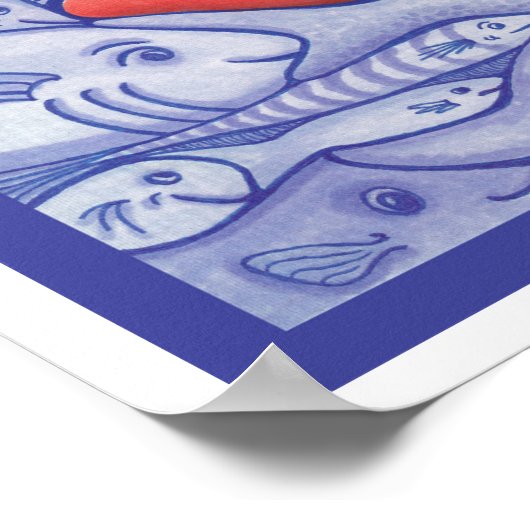 Sparen het Poster van de Fijne Vis van het Ref (Hoek)