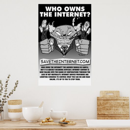 Sparen het Poster van Internet (Keuken)