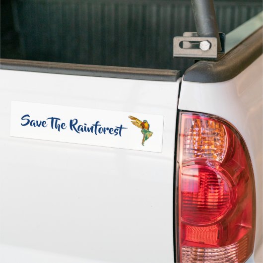 Sparen het regenwoud bumpersticker (Op Truck)