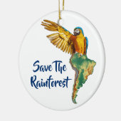 Sparen het regenwoud keramisch ornament (Links)