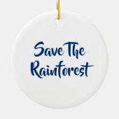 Sparen het regenwoud keramisch ornament (Achterkant)