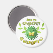 Sparen het regenwoud magneet (Voorkant / Achterkant)