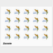 Sparen het regenwoud ronde sticker (Vel)