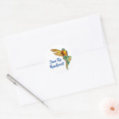 Sparen het regenwoud ronde sticker (Envelop)