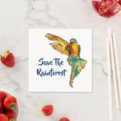 Sparen het regenwoud servet (Insitu)