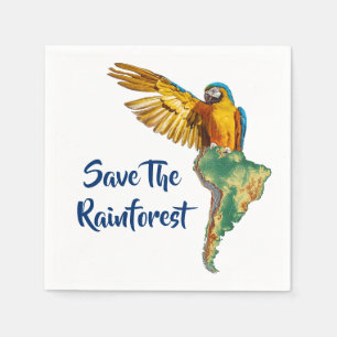 Sparen het regenwoud servet