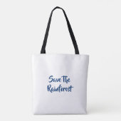 Sparen het regenwoud tote bag (Achterkant)