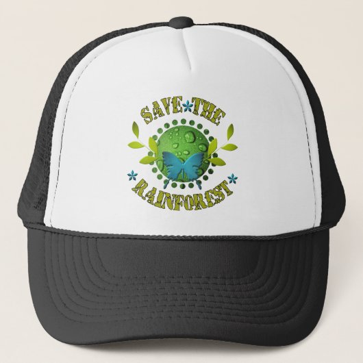 Sparen het regenwoud trucker pet (Voorkant)