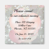 Sparen het Roos Magnet van de Datum (Voorkant)