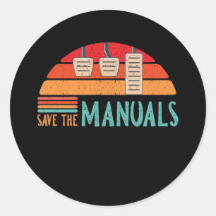 Sparen het Shirt van de Handboeken Funny 3 de Gays Ronde Sticker