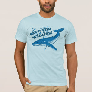 Sparen het Shirt van de Mannen van de Walvissen