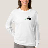 Sparen het Shirt van de Vrouw van de Pandas LongSl (Voorkant)