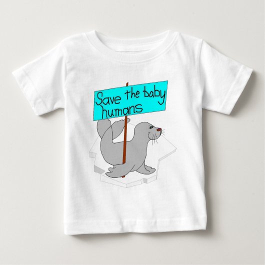 Sparen het Shirt van het Baby van de Baby Humans (Voorkant)