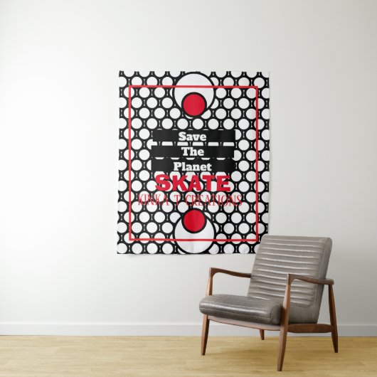 Sparen het Skateboard van het Schaats van de plane Wandkleed (In situ)